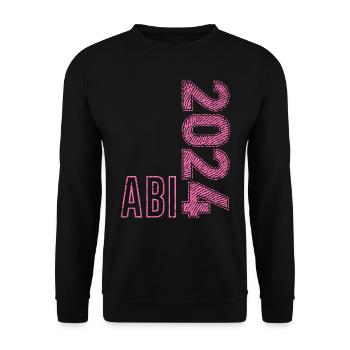 Abi 2024 Abitur Girl High School Graduate Graduation - Unisex Sweatshirt - black - Front - Alina (178cm) & Michal (187cm)