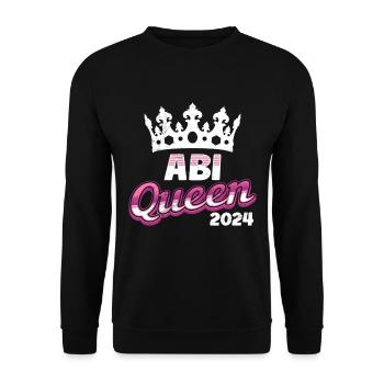 Abitur Queen Abi 2024 diplômés du secondaire drôle - Sweat-shirt Unisexe - noir - Devant - Alina (178cm) & Michal (187cm)
