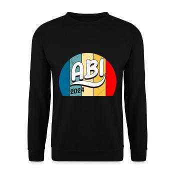 Abitur 2024 ABI Managed high school graduates graduation - Unisex Sweatshirt - black - Front - Alina (178cm) & Michal (187cm)