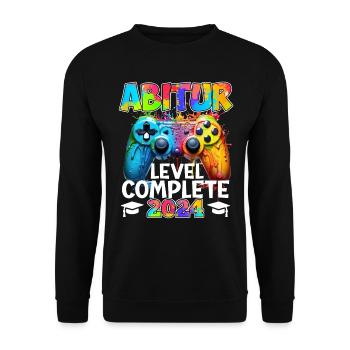 Diplômés du niveau Abitur 2024 Complete Gamer High School - Sweat-shirt Unisexe - noir - Devant - Alina (178cm) & Michal (187cm)
