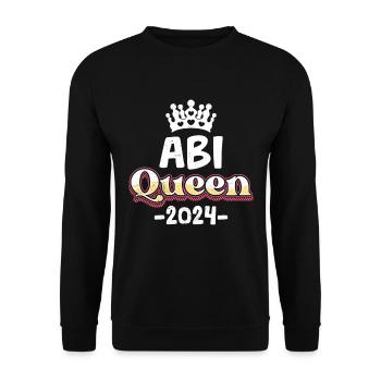 Abitur Queen Abi 2024 Diplômées du secondaire Drôle - Sweat-shirt Unisexe - noir - Devant - Alina (178cm) & Michal (187cm)