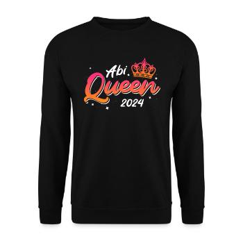 Abitur Queen Abi 2024 diplômés du secondaire drôle - Sweat-shirt Unisexe - noir - Devant - Alina (178cm) & Michal (187cm)