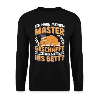 Puis-je retourner me coucher ? - Sweat-shirt Unisexe - noir - Devant - Alina (178cm) & Michal (187cm)