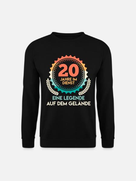 20 Jahre im Dienst Eine Legende auf dem Gelände - Unisex Pullover - Schwarz