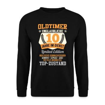 Voiture de collection 10 ans de service Top Condition Anniversaire - Sweat-shirt Unisexe - noir - Devant - Alina (178cm) & Michal (187cm)