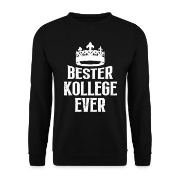 Bester Kollege Ever Abschied Kündigung Arbeit - Unisex Pullover - Schwarz - Vorne - Alina (178cm) & Michal (187cm)