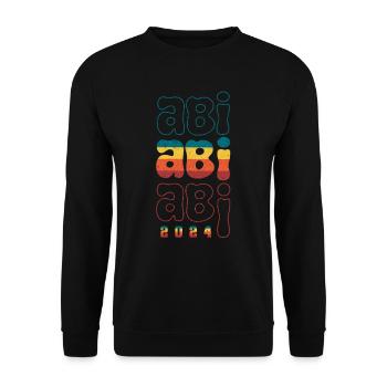 ABI 2024 Abiturienten Abschluss Abitur - Unisex Pullover - Schwarz - Vorne - Alina (178cm) & Michal (187cm)