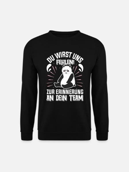 Abschied Kollege Du Wirst uns Fehlen Dein Team - Unisex Pullover - Schwarz