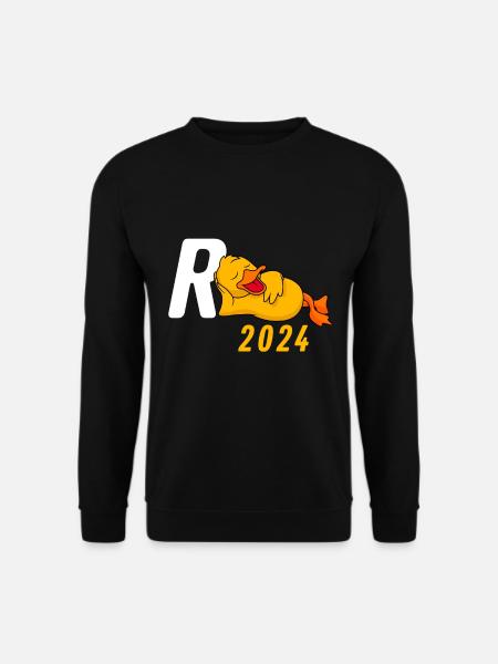 Rente 2024 R-Ente Pensionierung Ruhestand - Unisex Pullover - Schwarz