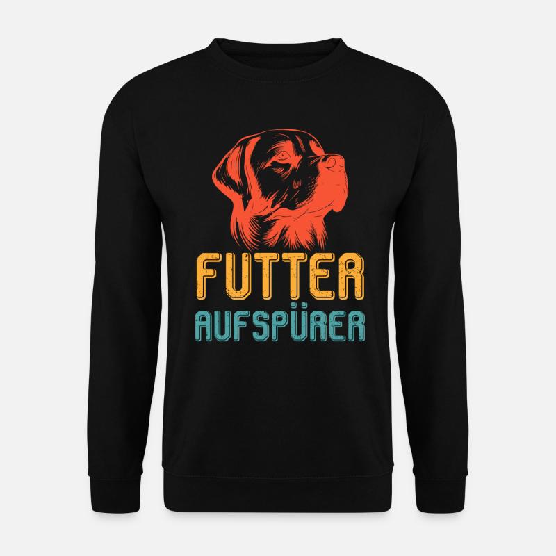 Labrador FUTTER AUFSPÜRER Lustiges Labrador - Unisex Pullover - Schwarz