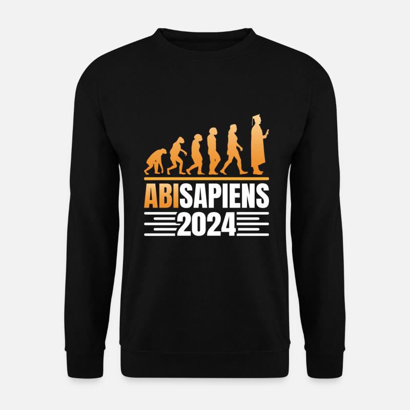 Abschlussparty AbiSapiens 2024 Evolution Abi - Unisex Pullover - Schwarz