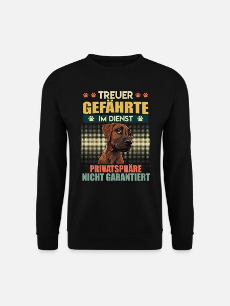 Rhodesian Ridgeback LOYAL COMPANION Ridgebacks - Unisex Pullover - Schwarz