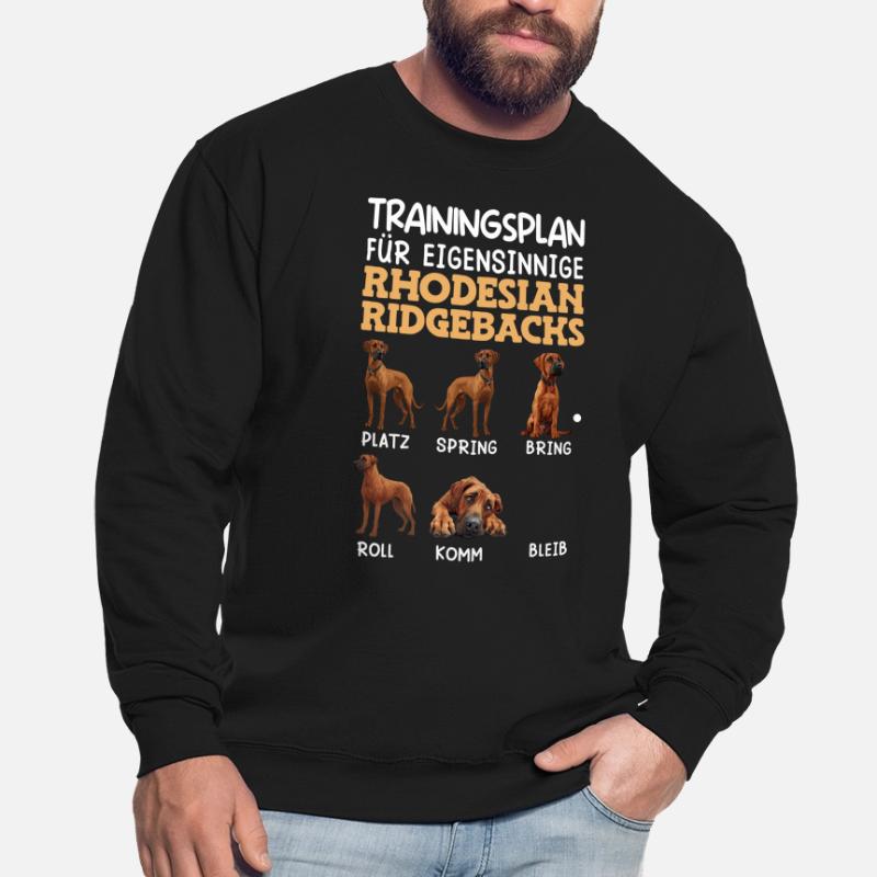 Rhodesian Ridgeback TRAININGSPLAN Eigensinniger Unisex Pullover