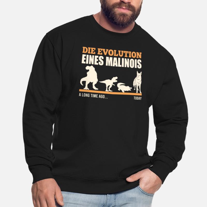 EVOLUTION EINES MALINOIS Schäferhund Besitzer Unisex Pullover