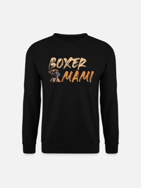 BOXER MAMI Deutscher Boxer Hund Besitzerin - Unisex Pullover - Schwarz