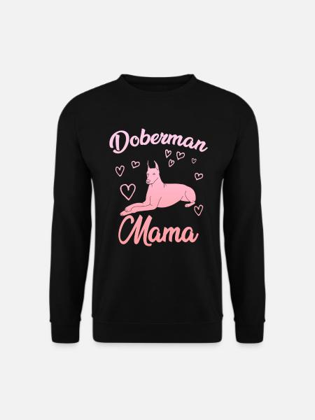 DOBERMAN MAMA Dobermänner Besitzerin Dobie - Unisex Pullover - Schwarz