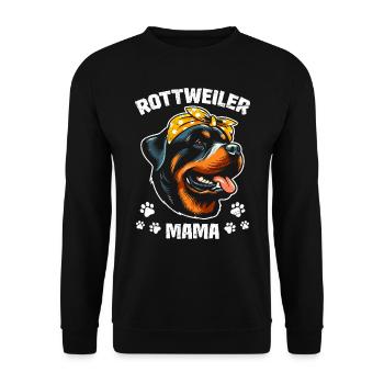 Rottweiler MAMA Rottweiler Propriétaire Rottie - Sweat-shirt Unisexe - noir - Devant - Alina (178cm) & Michal (187cm)