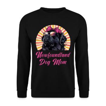 Neufundländer NEWFOUNDLAND DOG MOM Newfie - Sweat-shirt Unisexe - noir - Devant - Alina (178cm) & Michal (187cm)