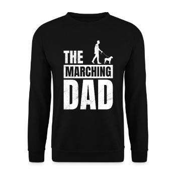 Boxeur allemand LE PAPA QUI MARCHE Drôle - Sweat-shirt Unisexe - noir - Devant - Alina (178cm) & Michal (187cm)