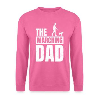 Boxeur allemand LE PAPA QUI MARCHE Drôle - Sweat-shirt Unisexe - rose - Devant