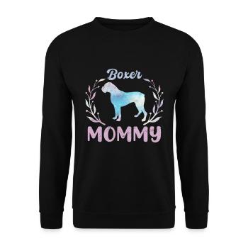 Chien Boxer Allemand Propriétaire BOXER MAMI - Sweat-shirt Unisexe - noir - Devant - Alina (178cm) & Michal (187cm)