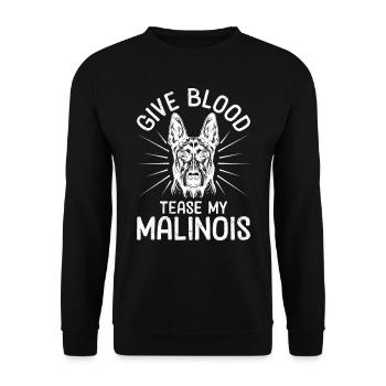 Malinois SI VOUS N’EN POSSÉDEZ PAS, VOUS NE L’AUREZ JAMAIS - Sweat-shirt Unisexe - noir - Devant - Alina (178cm) & Michal (187cm)