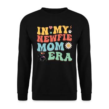 Terre-Neuve Dogs ENFIN UNE NEWFIE MAMA - Sweat-shirt Unisexe - noir - Devant - Alina (178cm) & Michal (187cm)