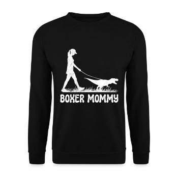 Chien Boxer Allemand Propriétaire BOXER MAMI - Sweat-shirt Unisexe - noir - Devant - Alina (178cm) & Michal (187cm)
