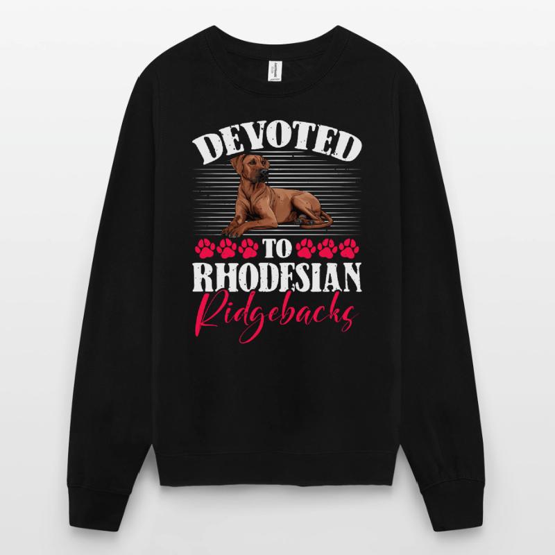 Ridgebacks DEVOTED TO RHODESIAN RIDGEBACKS Unisex Sweatshirt