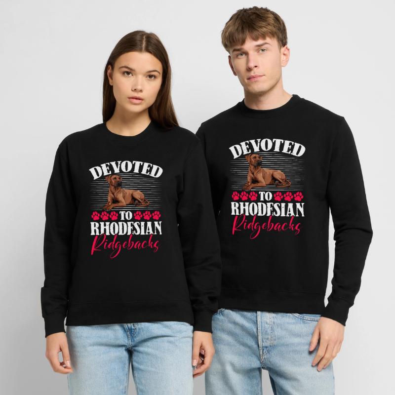 Ridgebacks DEVOTED TO RHODESIAN RIDGEBACKS Unisex Sweatshirt