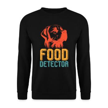 Labrador FOOD TRACKER Drôle de labrador - Sweat-shirt Unisexe - noir - Devant - Alina (178cm) & Michal (187cm)