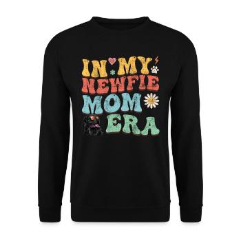 Terre-Neuve Dogs ENFIN UNE NEWFIE MAMA - Sweat-shirt Unisexe - noir - Devant - Alina (178cm) & Michal (187cm)