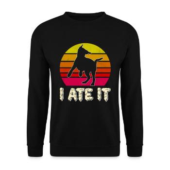 Labrador I ATE IT Labrador Retriever Funny - Unisex Sweatshirt - black - Front - Alina (178cm) & Michal (187cm)