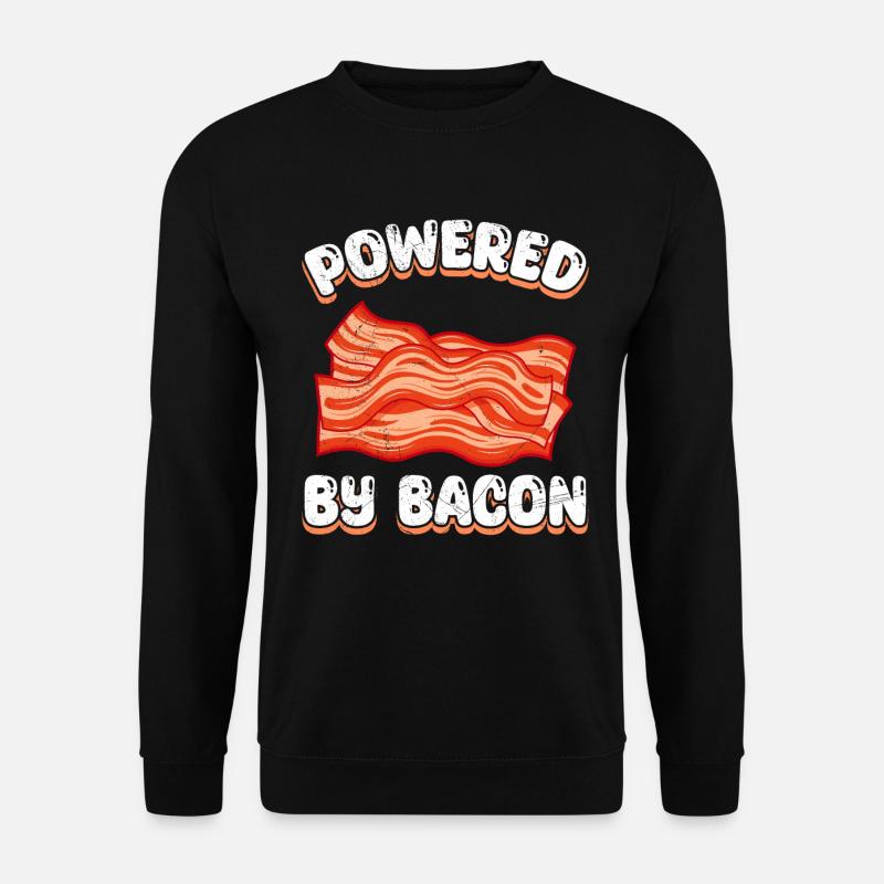 Viande POWERED BY BACON Fun - Sweat-shirt Unisexe - noir