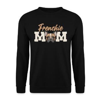 Frenchie Mom French Bulldog Owner - Unisex Sweatshirt - black - Front - Alina (178cm) & Michal (187cm)