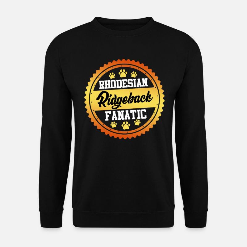 RHODESIAN RIDGEBACK FANATIKER Hundebesitzer - Unisex Pullover - Schwarz