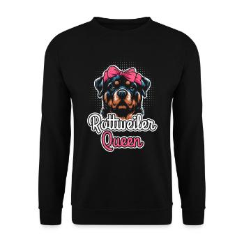 ROTTWEILER QUEEN Rottie Propriétaire Rotti Femmes Rotti - Sweat-shirt Unisexe - noir - Devant - Alina (178cm) & Michal (187cm)