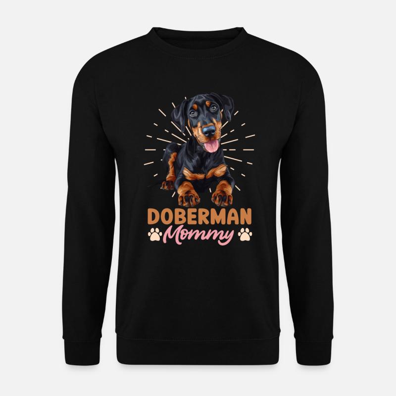 DOBERMANN MUTTI Hundebesitzer Dobermänner - Unisex Pullover - Schwarz