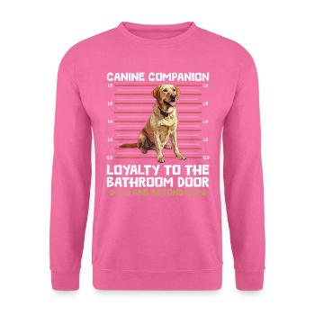 Labrador Besitzer Canine Companion Loyality - Unisex Pullover - Pink - Vorne