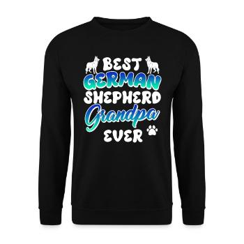 Deutscher Schäferhund BEST GERMAN SHEPHERD - Unisex Sweatshirt - black - Front - Alina (178cm) & Michal (187cm)