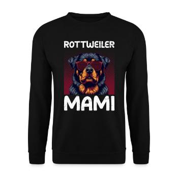 ROTTWEILER MUMMY Propriétaire de Rottie Ami Rottweiler - Sweat-shirt Unisexe - noir - Devant - Alina (178cm) & Michal (187cm)