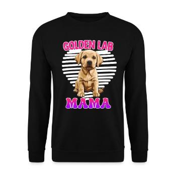Golden Labrador Maman Golden Lab Maman Labrador - Sweat-shirt Unisexe - noir - Devant - Alina (178cm) & Michal (187cm)