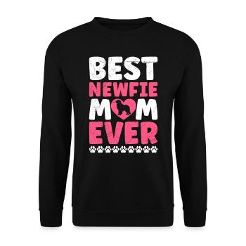 Maman chien MEILLEURE MAMAN NEWFIE DE TOUS LES TEMPS Terre-Neuve - Sweat-shirt Unisexe - noir - Devant - Alina (178cm) & Michal (187cm)