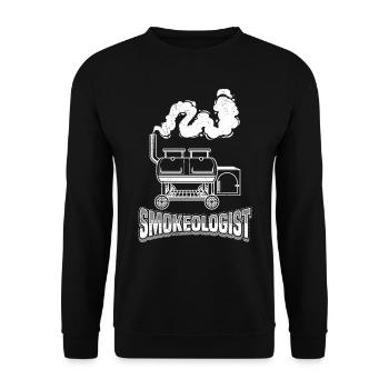 Barbecue party SMOKEOLOGIST Barbecue pour les amateurs de viande - Sweat-shirt Unisexe - noir - Devant - Alina (178cm) & Michal (187cm)