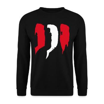 Peru Style Stripes - Unisex Sweatshirt - black - Front - Alina (178cm) & Michal (187cm)