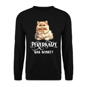 CHAT PERSAN QUOI D’AUTRE ? Chats persans cool - Sweat-shirt Unisexe - noir - Devant - Alina (178cm) & Michal (187cm)