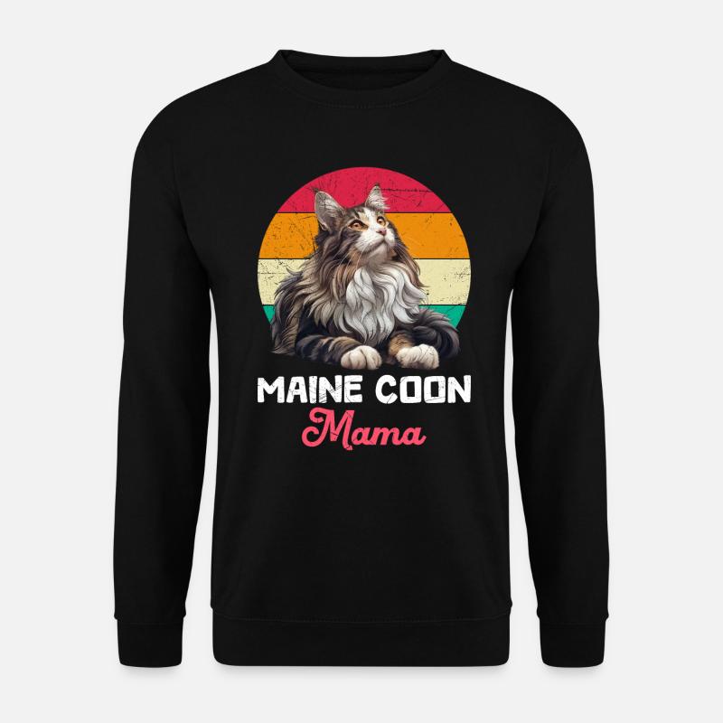 Maine Coon Besitzerin MAINE COON MAMA Main Coon - Unisex Pullover - Schwarz