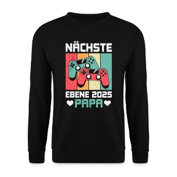 Gemini Dad NEXT LEVEL 2025 DAD Gamer - Sweat-shirt Unisexe - noir - Devant - Alina (178cm) & Michal (187cm)