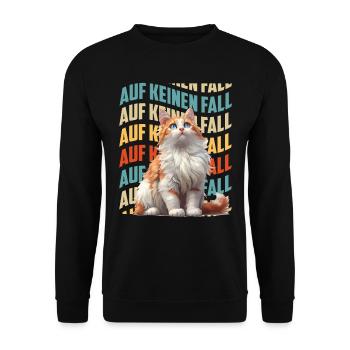 Turkish Van DEFINITELY NOT Funny Sture Turkish - Unisex Sweatshirt - black - Front - Alina (178cm) & Michal (187cm)