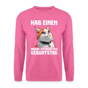 Turkish Van HAVE A MEOW-STARRY BIRTHDAY - Unisex Sweatshirt - pink - Front